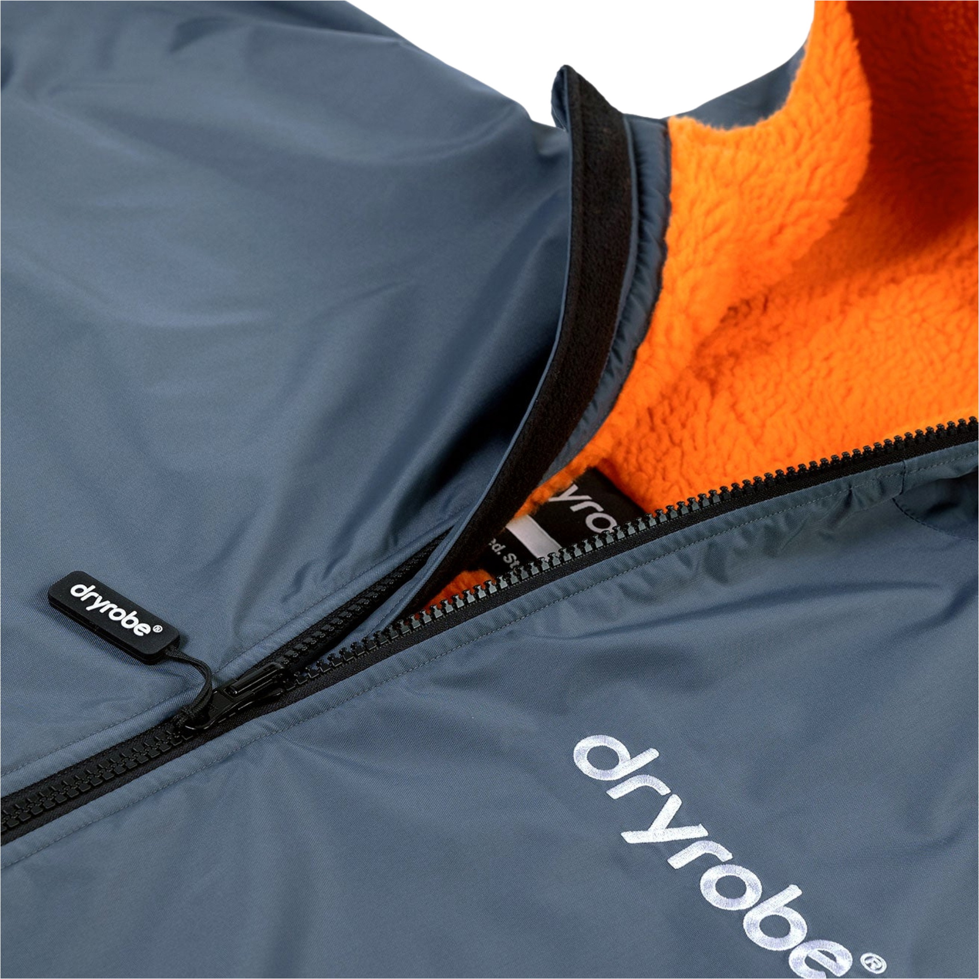 2025 Dryrobe Advance Long Sleeve Changing Robe V3 DALSV3 - Dark Grey / Orange